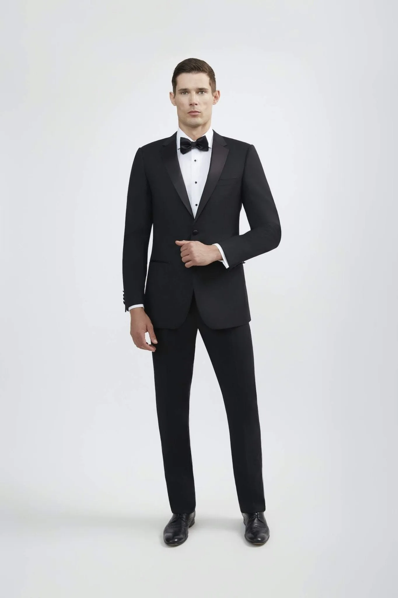 100% Wool Luxury Black Tuxedo Bundle