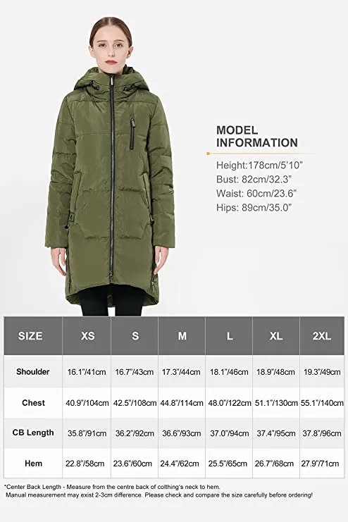 Armygreen Ladies Winter Coats Stylish Ladies Down Coat with Hood - Orolay