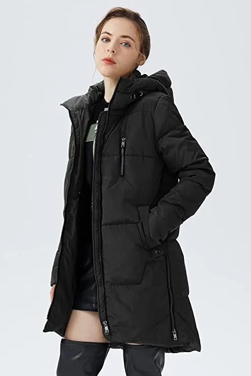 Armygreen Ladies Winter Coats Stylish Ladies Down Coat with Hood - Orolay