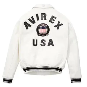 Avirex Icon White Bomber Jacket