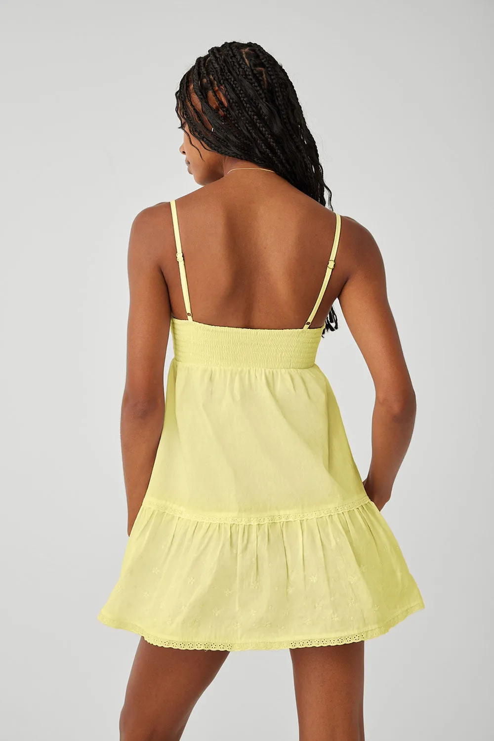 Baby Embroidered Mini Dress - Honey Butter