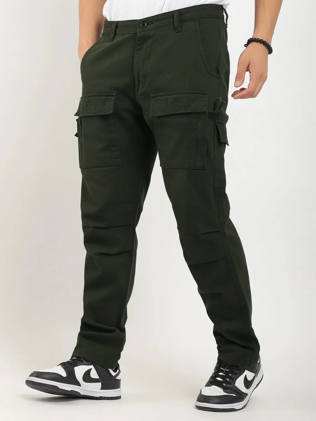 Cambridge Gear Dark Olive Green Cotton Cargo