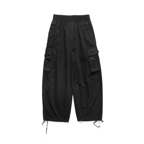 Cargo Multi-Pocket Loose Straight Solid Color Pants