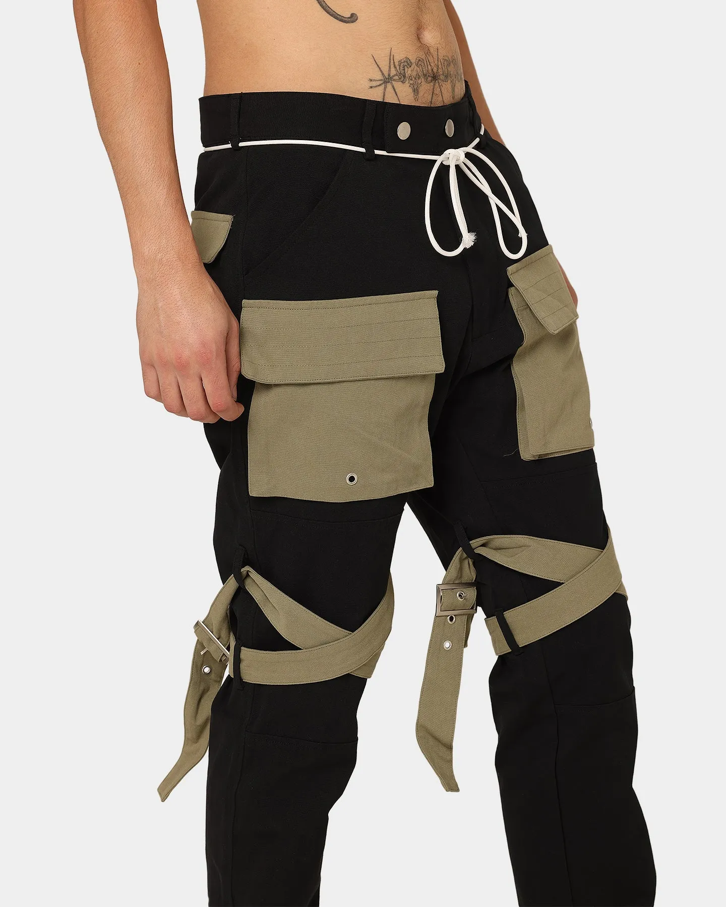 Lifted Anchors Newport Cargo Pants Black