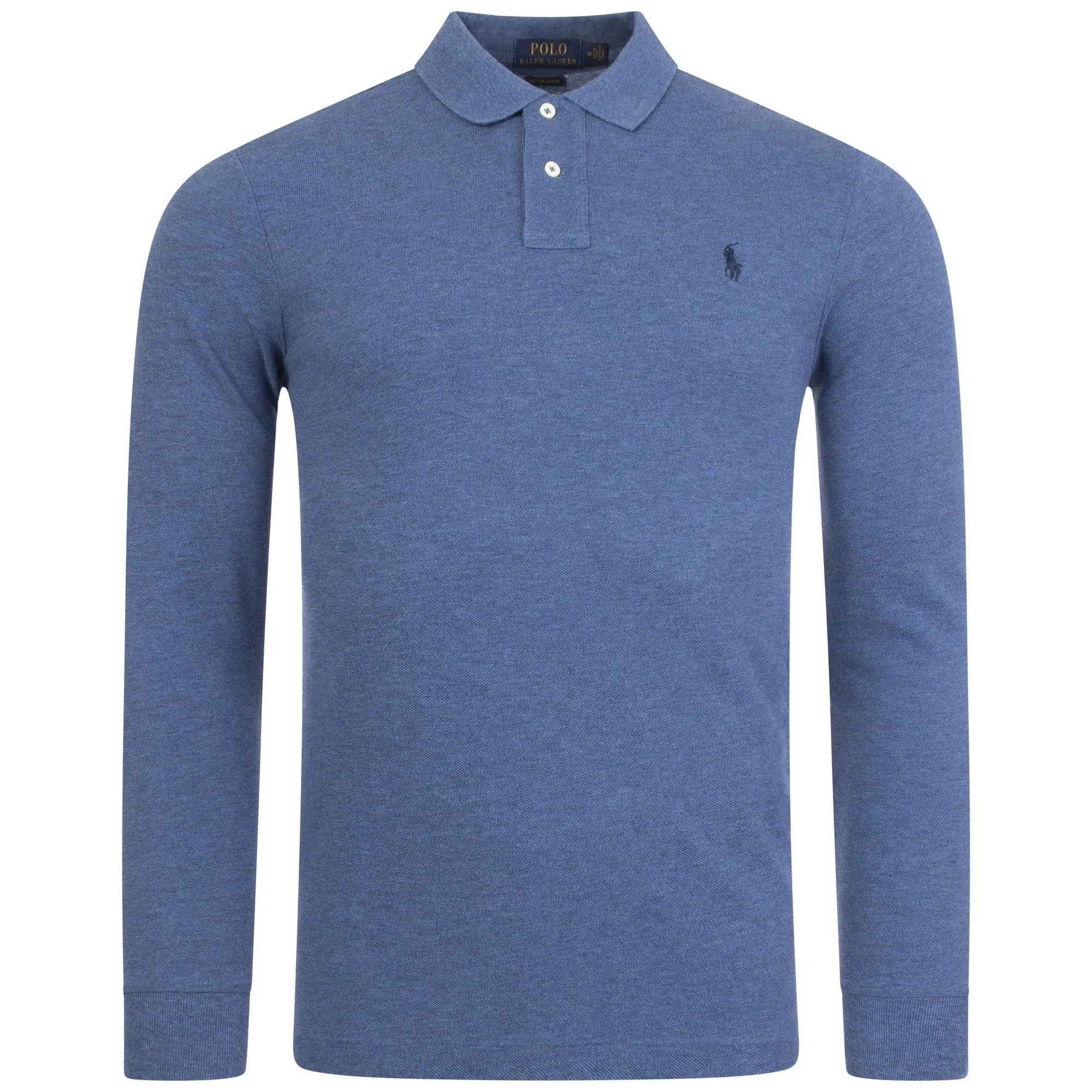 Long Sleeve Custom Slim Fit Mesh Polo