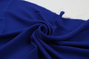 Luxury Silk Viscose Crepe - Electric Blue