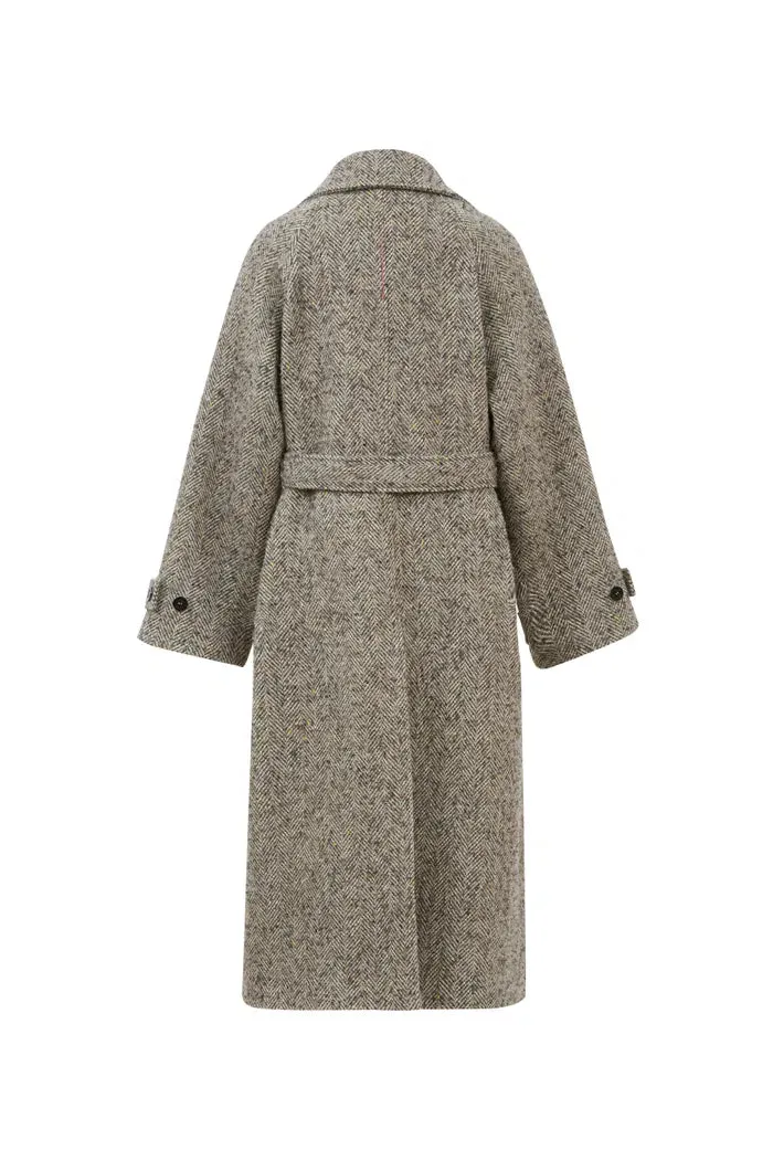 Margot Long Coat in Wool-Alpaca Blend