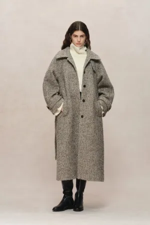 Margot Long Coat in Wool-Alpaca Blend