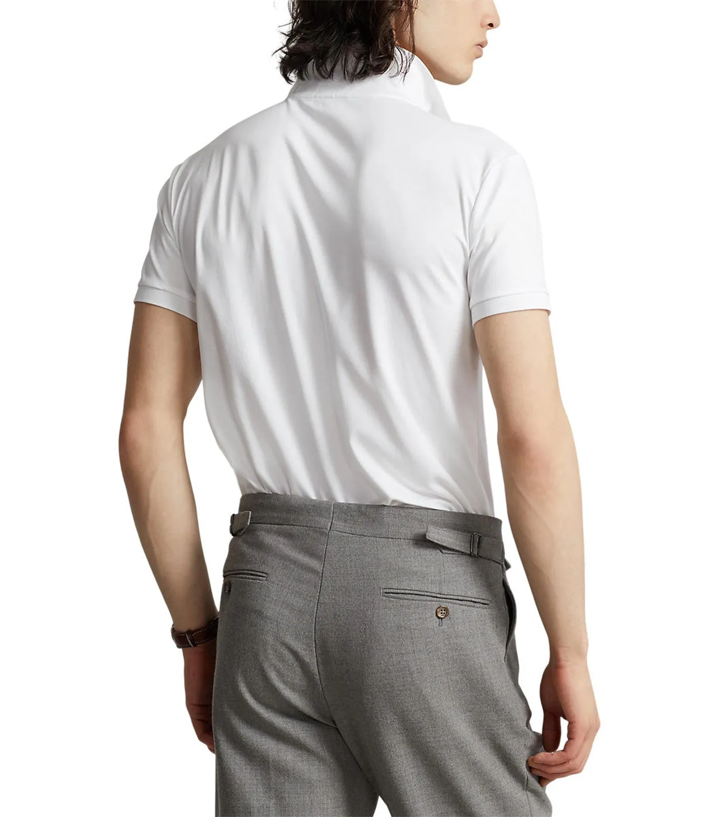 Men's Slim Fit Soft-Touch Polo Shirt White