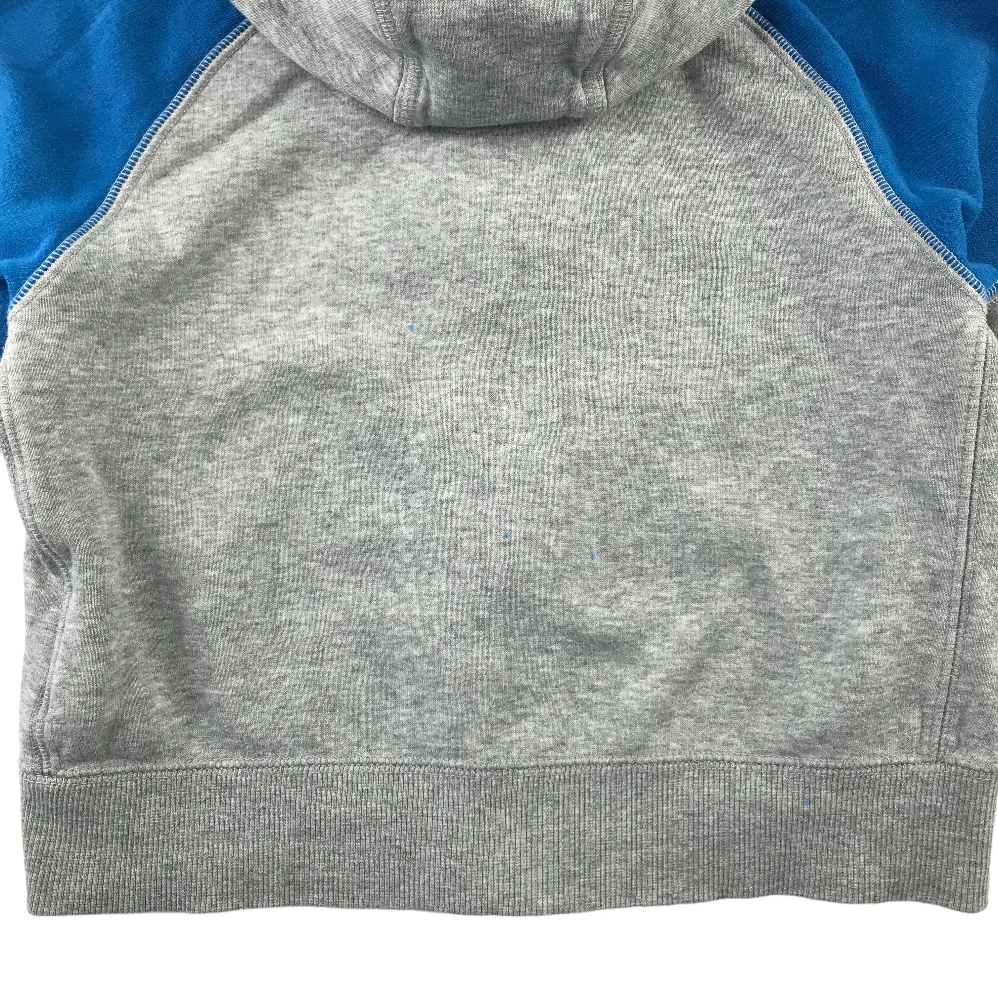 Nike hoodie 5-6 years light grey and blue panelled slightly cropped