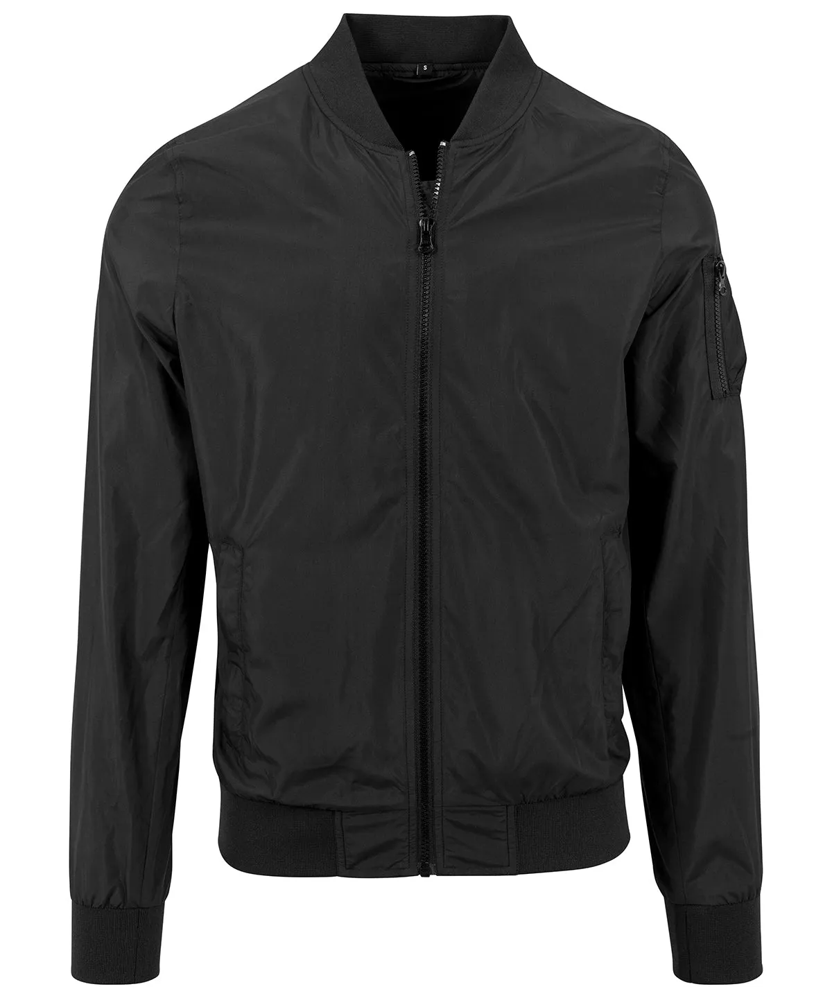 Nylon bomber jacket | Black