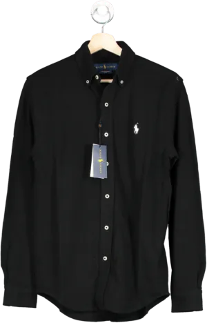 Polo Ralph Lauren Classic Black Long Sleeve polo jersey Shirt SZ XS