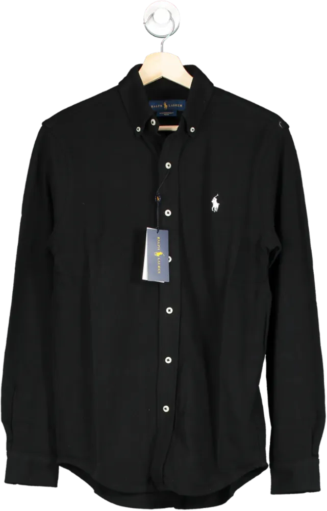 Polo Ralph Lauren Classic Black Long Sleeve polo jersey Shirt SZ XS