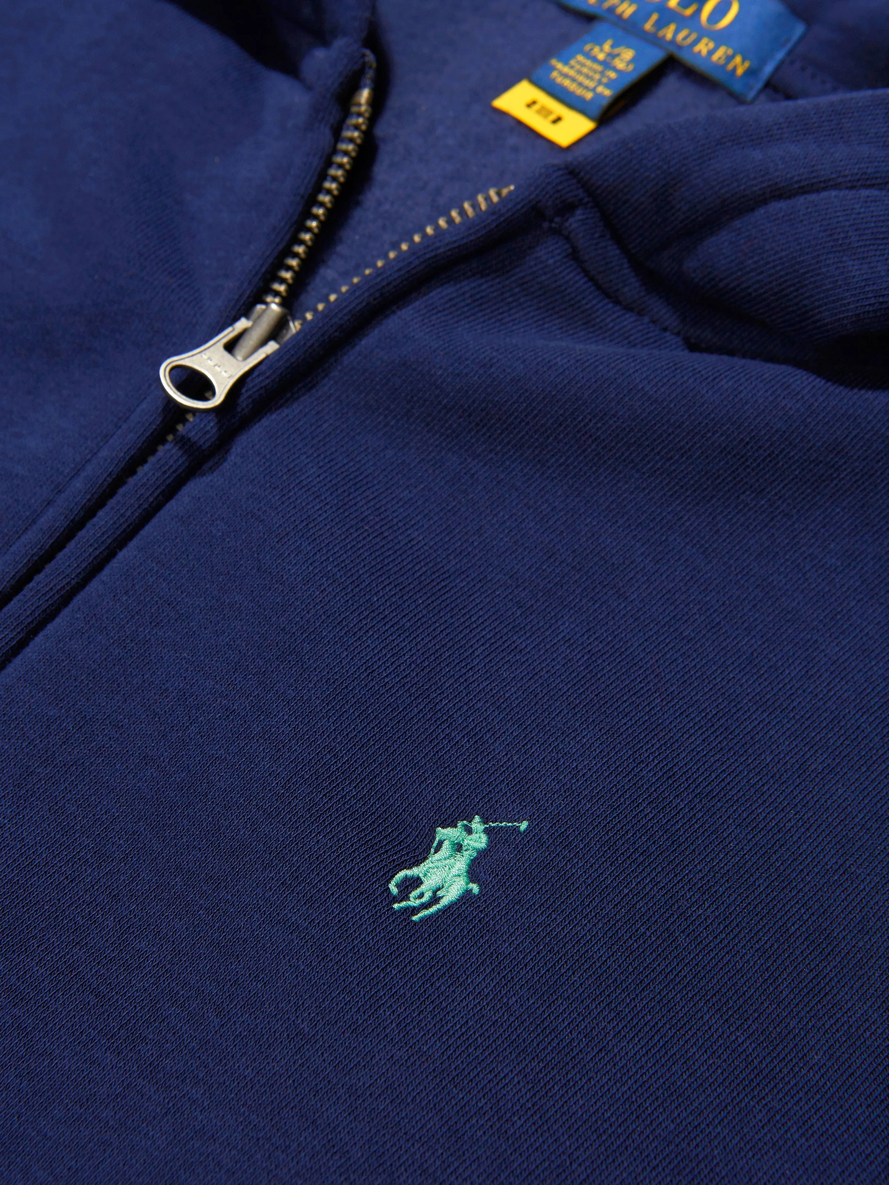 Ralph Lauren Boys Big Pony Logo Zip Up Top