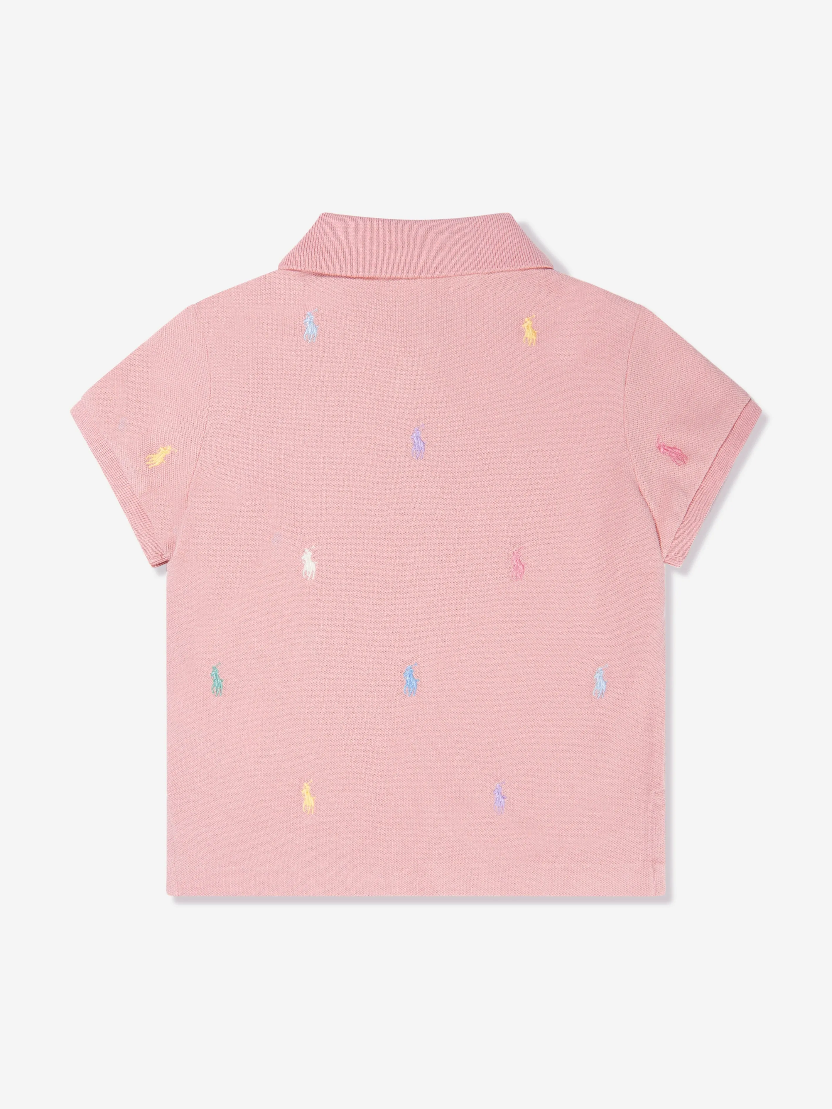 Ralph Lauren Girls Cropped Logo Polo Shirt