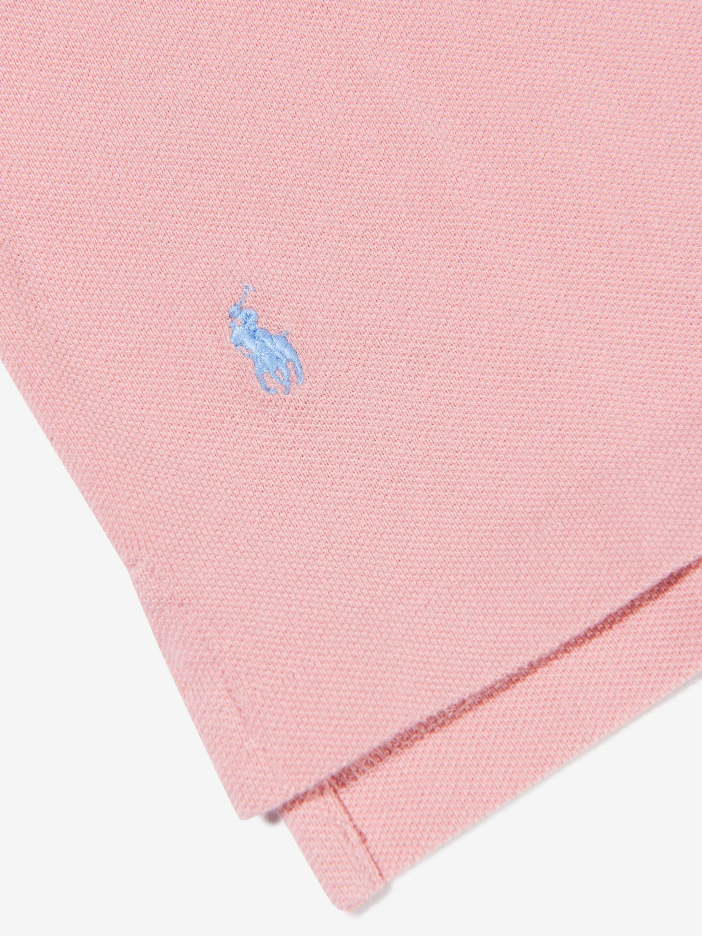 Ralph Lauren Girls Cropped Logo Polo Shirt