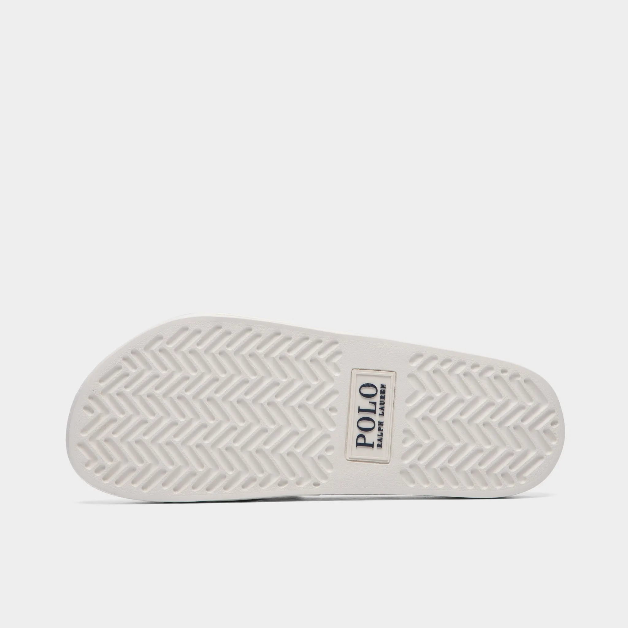 Ralph Lauren Polo Slides / White Bear