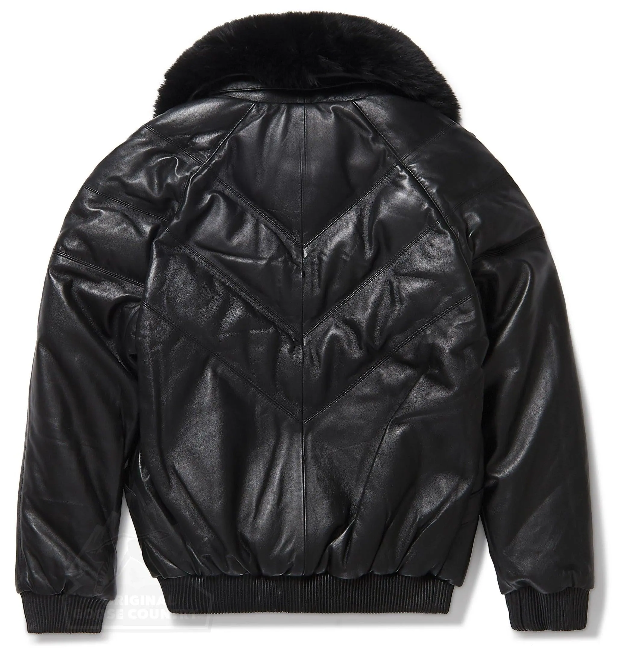 Women's V-bomber Jacket In Black